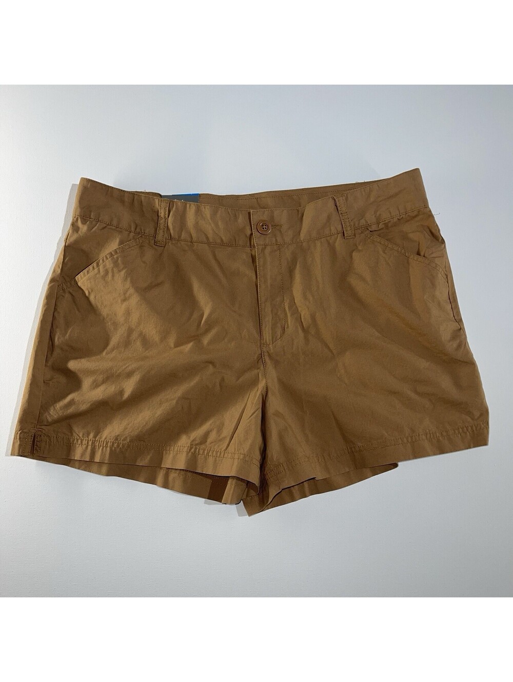 Columbia Womens Shorts Size 16 Short Tan Brown Regular Fit Hiking Outdoor Casual